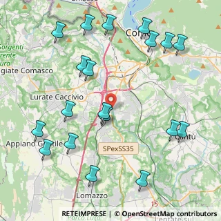 Mappa Via Tevere, 22073 Fino Mornasco CO, Italia (5.09263)