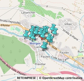 Mappa Vicolo Laurent Revel, 11017 Morgex AO, Italia (0.2085)