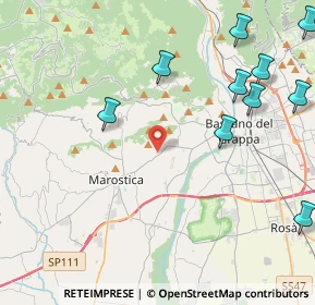 Mappa Via Giuseppe Vivian, 36063 Marostica VI, Italia (5.78364)