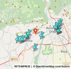 Mappa Via Giuseppe Vivian, 36063 Marostica VI, Italia (3.80333)