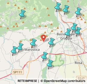 Mappa Via Giuseppe Vivian, 36063 Marostica VI, Italia (4.87077)