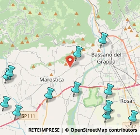 Mappa Via Giuseppe Vivian, 36063 Marostica VI, Italia (6.27615)