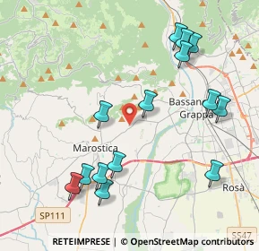 Mappa Via Giuseppe Vivian, 36063 Marostica VI, Italia (4.42357)