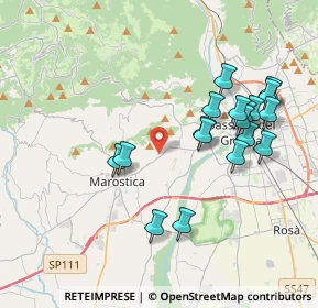Mappa Via Giuseppe Vivian, 36063 Marostica VI, Italia (3.82056)