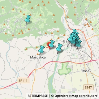 Mappa Via Giuseppe Vivian, 36063 Marostica VI, Italia (3.52688)