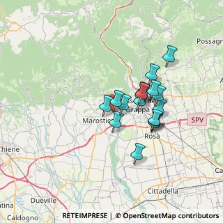 Mappa Via Giuseppe Vivian, 36063 Marostica VI, Italia (5.32176)
