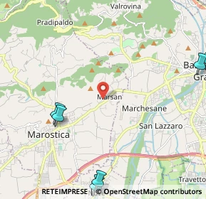 Mappa Via Giuseppe Vivian, 36063 Marostica VI, Italia (3.67273)