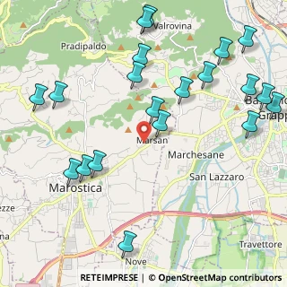 Mappa Via Giuseppe Vivian, 36063 Marostica VI, Italia (2.622)