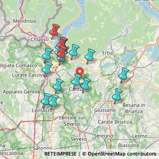 Mappa Via Monte Rosa, 22063 Cantù CO, Italia (6.78412)