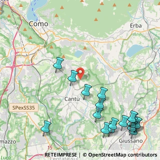 Mappa Via Monte Rosa, 22063 Cantù CO, Italia (5.95833)