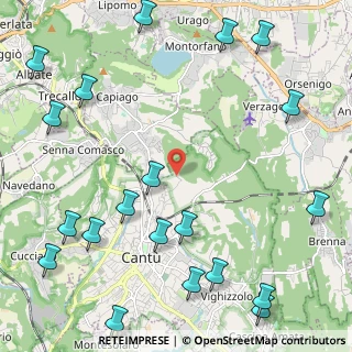 Mappa Via Monte Rosa, 22063 Cantù CO, Italia (3.0875)