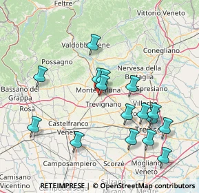 Mappa Via Torresan, 31044 Montebelluna TV, Italia (15.55063)