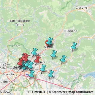 Mappa Via Alessandro Volta, 24021 Albino BG, Italia (9.319)