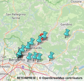 Mappa Via Crespi B., 24021 Albino BG, Italia (7.90857)