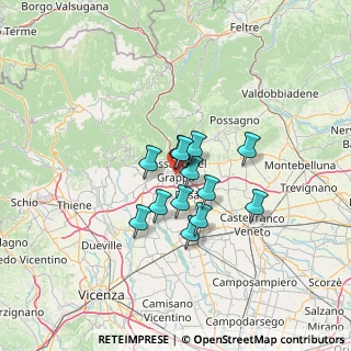 Mappa Via Vittore Carpaccio, 36061 Bassano del Grappa VI, Italia (8.84615)