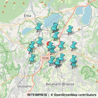 Mappa Via Angelo Conti, 23895 Nibionno LC, Italia (3.08947)
