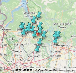 Mappa Piazza Roma, 23881 Airuno LC, Italia (10.2225)