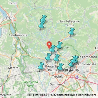 Mappa Via Barlino, 24030 Almenno San Bartolomeo BG, Italia (7.33)