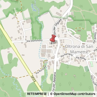 Mappa Via Dominioni, 5, 22070 Oltrona di San Mamette, Como (Lombardia)