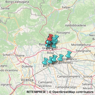 Mappa Via I. Piccini, 36061 Bassano del Grappa VI, Italia (7.51)