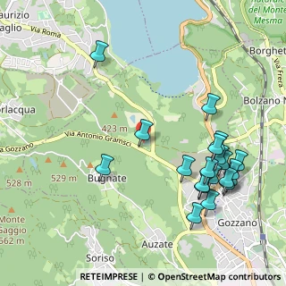 Mappa Via Madonna Di Luzzara, 28024 Gozzano NO, Italia (1.177)