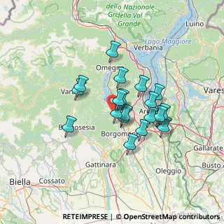Mappa Via Madonna Di Luzzara, 28024 Gozzano NO, Italia (10.34368)
