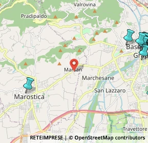 Mappa Via Nonis, 36063 Marostica VI, Italia (3.61846)