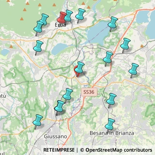 Mappa Via Giuseppe Garibaldi, 22045 Lambrugo CO, Italia (5.23235)