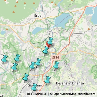 Mappa Via Giuseppe Garibaldi, 22045 Lambrugo CO, Italia (5.44818)