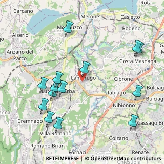 Mappa Via Giuseppe Garibaldi, 22045 Lambrugo CO, Italia (2.34357)