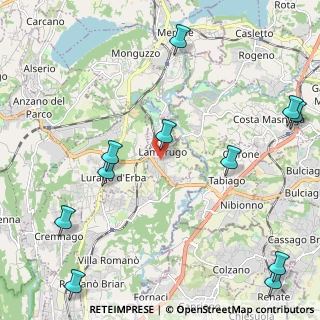 Mappa Via Giuseppe Garibaldi, 22045 Lambrugo CO, Italia (2.91727)