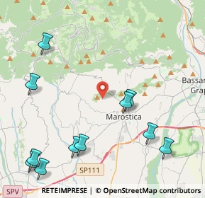 Mappa Via Costalunga, 36063 Marostica VI, Italia (5.41364)