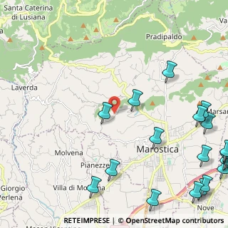 Mappa Via Costalunga, 36063 Marostica VI, Italia (3.4955)