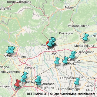 Mappa Via Primo Visentin, 36061 Bassano del Grappa VI, Italia (19.0855)