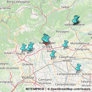 Mappa Via Primo Visentin, 36061 Bassano del Grappa VI, Italia (15.25571)