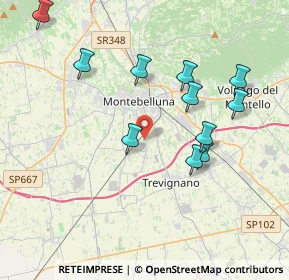 Mappa Via San Gaetano, 31044 Montebelluna TV, Italia (3.86909)