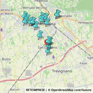 Mappa Via San Gaetano, 31044 Montebelluna TV, Italia (1.87444)