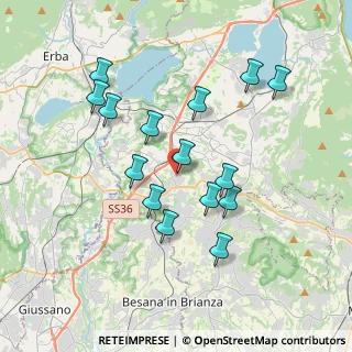 Mappa Via Belvedere, 23892 Bulciago LC, Italia (3.466)