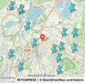 Mappa Via Belvedere, 23892 Bulciago LC, Italia (5.35133)