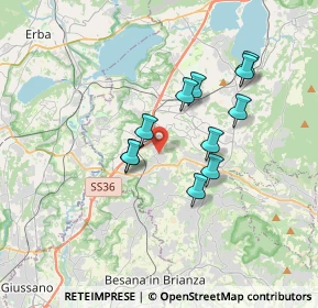 Mappa Via Belvedere, 23892 Bulciago LC, Italia (2.89909)