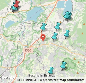 Mappa Via Belvedere, 23892 Bulciago LC, Italia (5.56667)