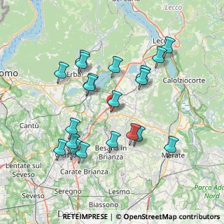 Mappa Via Belvedere, 23892 Bulciago LC, Italia (7.371)