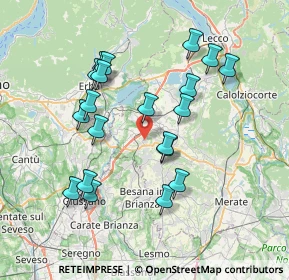 Mappa Via Belvedere, 23892 Bulciago LC, Italia (7.122)