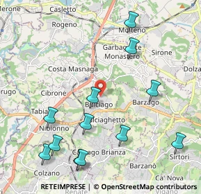 Mappa Via Belvedere, 23892 Bulciago LC, Italia (2.425)