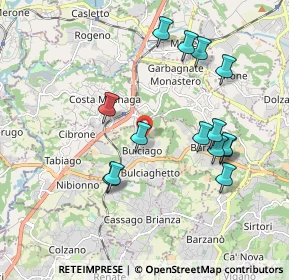 Mappa Via Belvedere, 23892 Bulciago LC, Italia (1.89786)