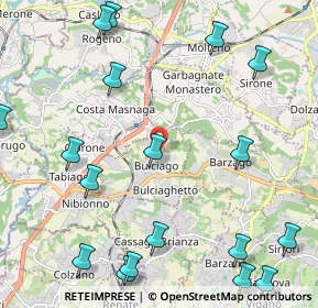 Mappa Via Belvedere, 23892 Bulciago LC, Italia (2.93389)