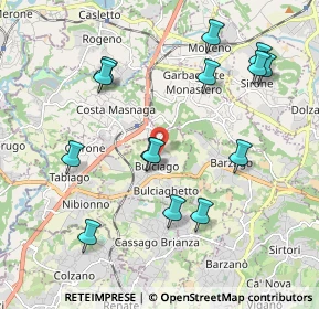Mappa Via Belvedere, 23892 Bulciago LC, Italia (2.10286)