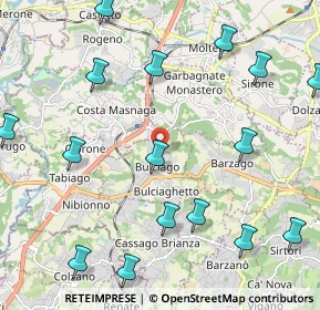 Mappa Via Belvedere, 23892 Bulciago LC, Italia (2.71125)