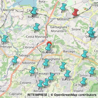 Mappa Via Belvedere, 23892 Bulciago LC, Italia (3.0885)
