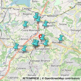 Mappa Via Belvedere, 23892 Bulciago LC, Italia (1.56417)
